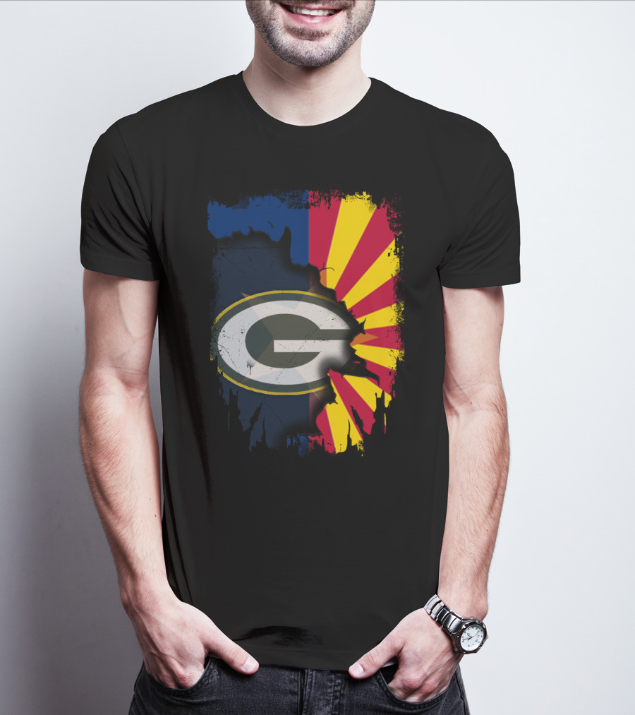 Together Arizona Green Bay Packers Fusion T-Shirt