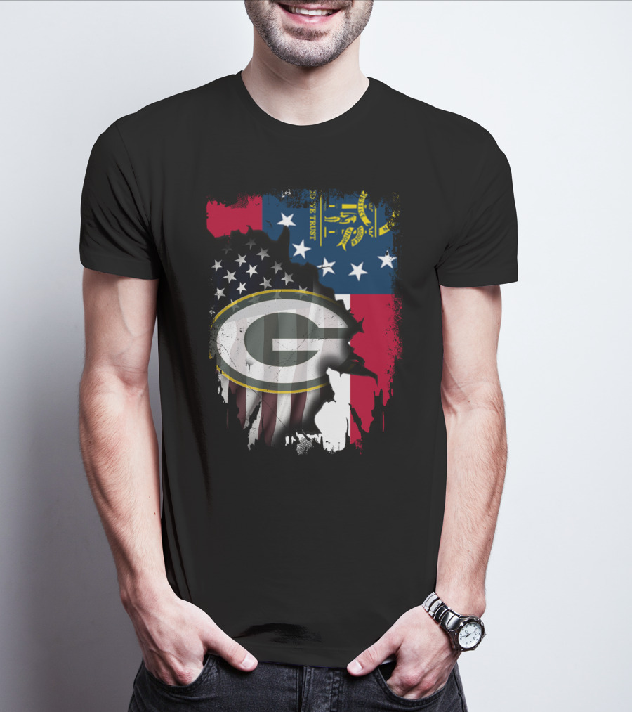 Together With Georgia State Flag And Packers T-Shirt