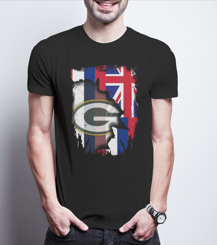Together Hawaii With Packers G Logo Union Jack T-Shirt