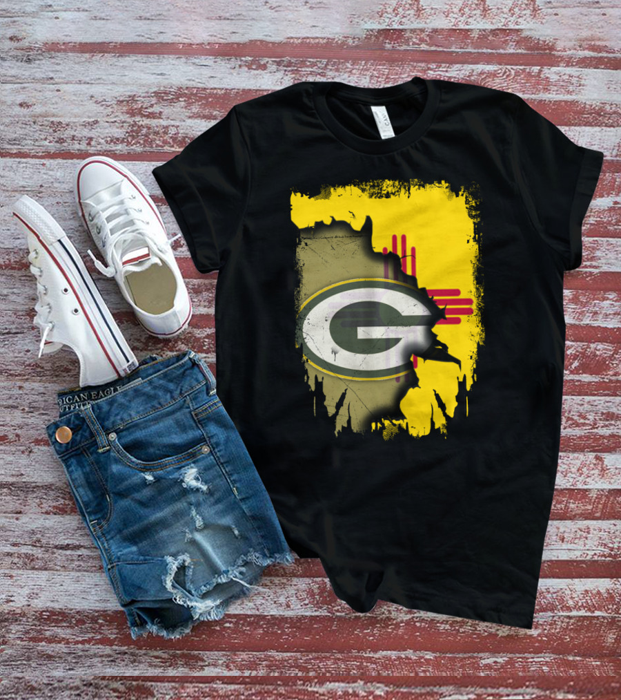 Green Bay Packers New Mexico State Zia Logo Integration T-Shirt