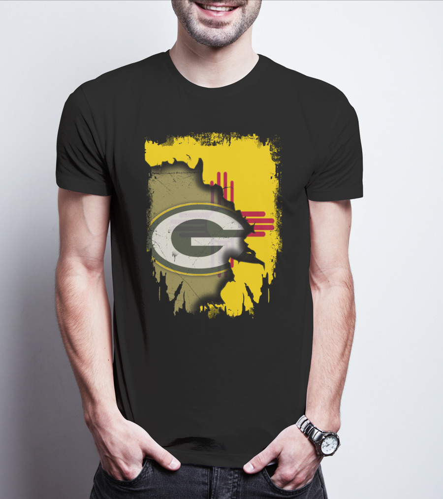 Green Bay Packers New Mexico State Zia Logo Integration T-Shirt