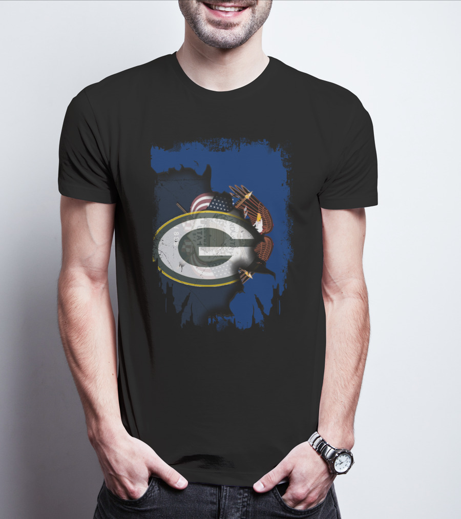 Packers Together Utah State Pride American Eagle Flag T-Shirt