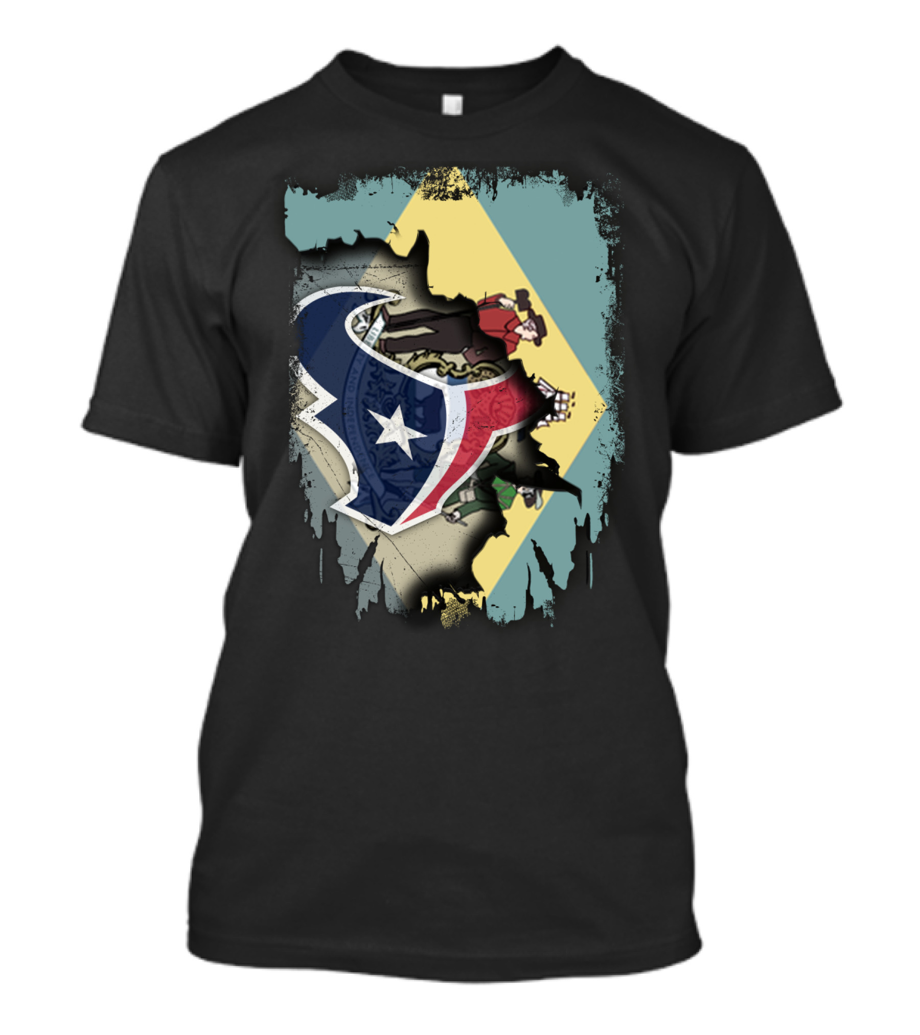 Together Delaware With Texans NFL Collaboration T-Shirt
