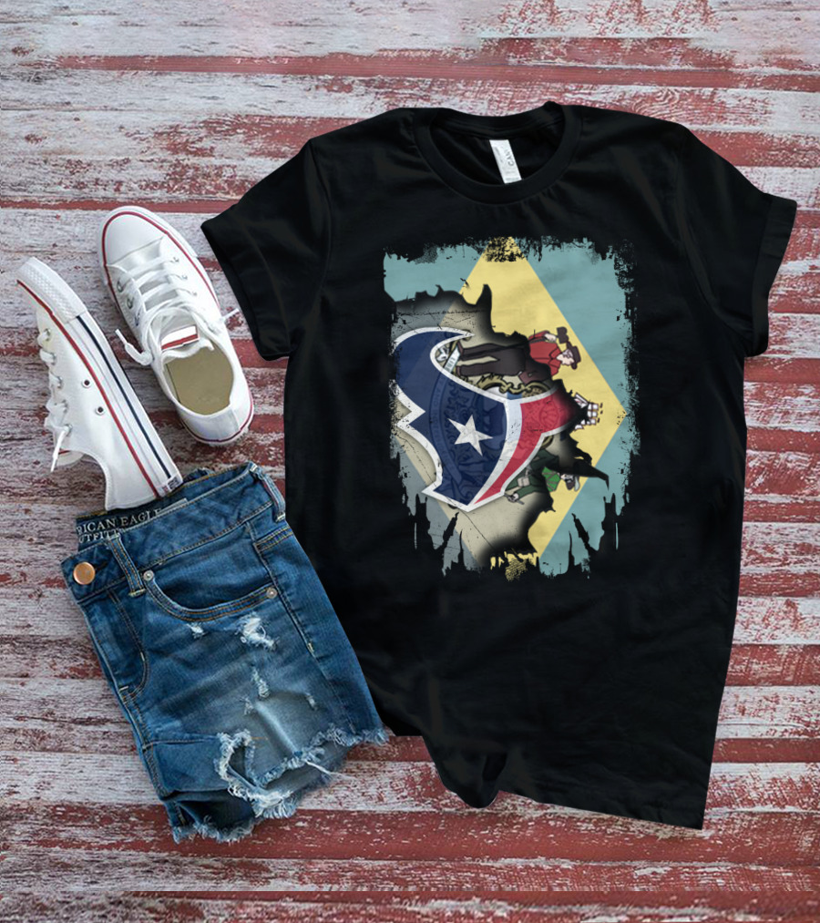 Together Delaware With Texans NFL Collaboration T-Shirt
