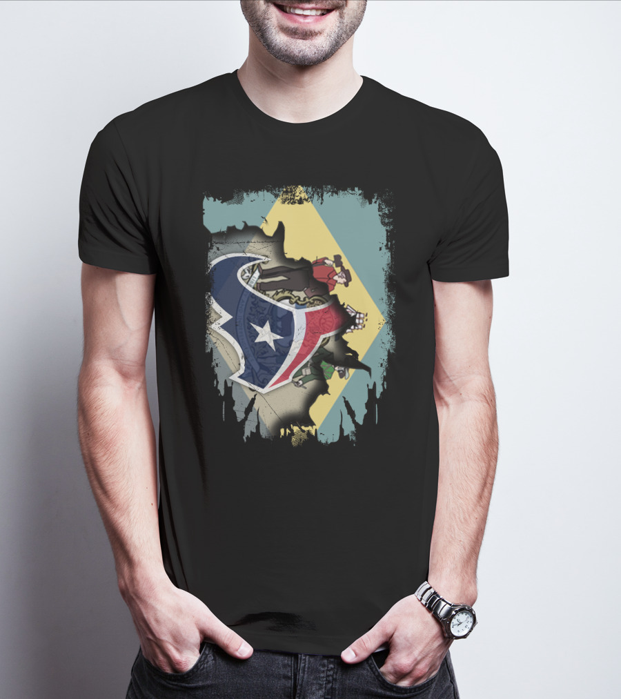 Together Delaware With Texans NFL Collaboration T-Shirt