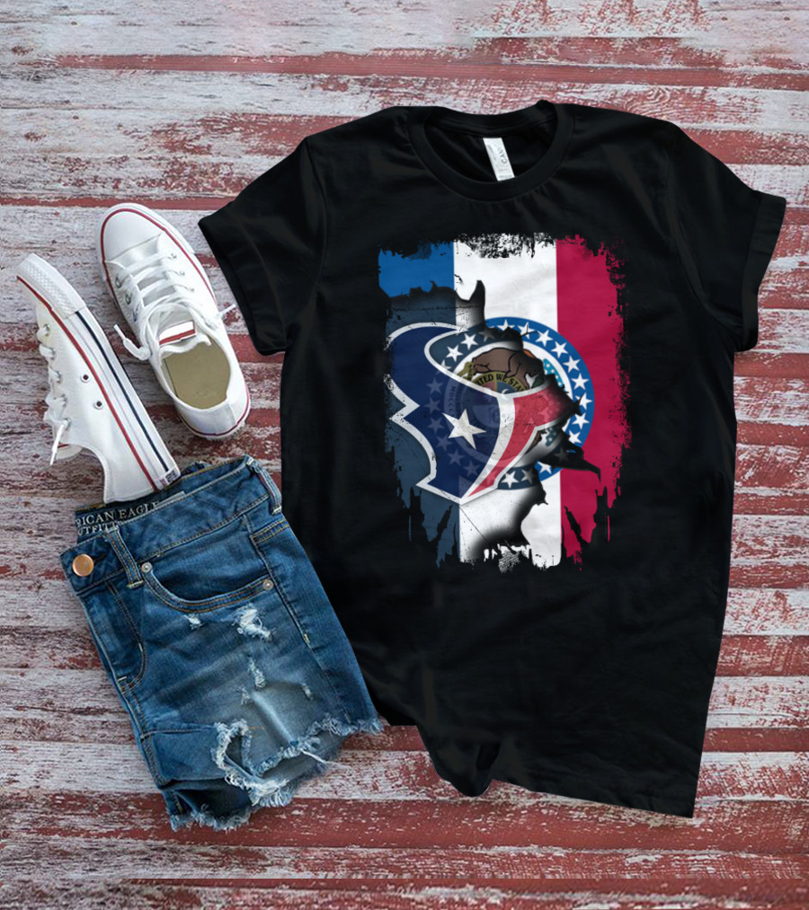 Missouri And Texans United With State Symbols T-Shirt