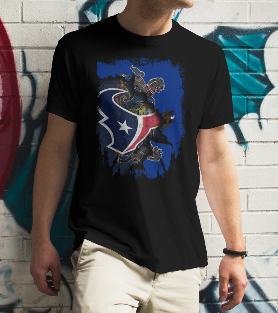 Pennsylvania And Texans United With Seal And Star T-Shirt