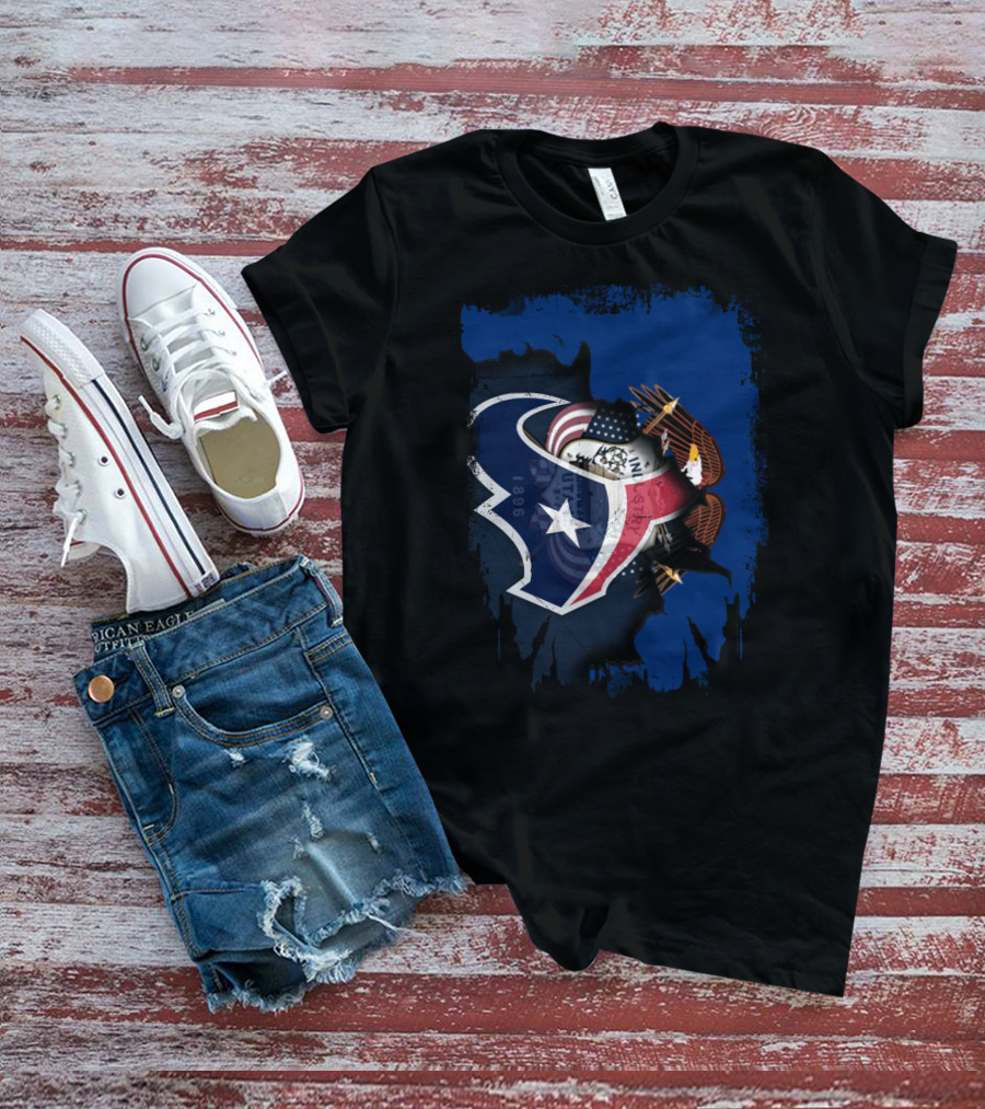 Together Utah Texans Patriotic Eagle Fusion T-Shirt