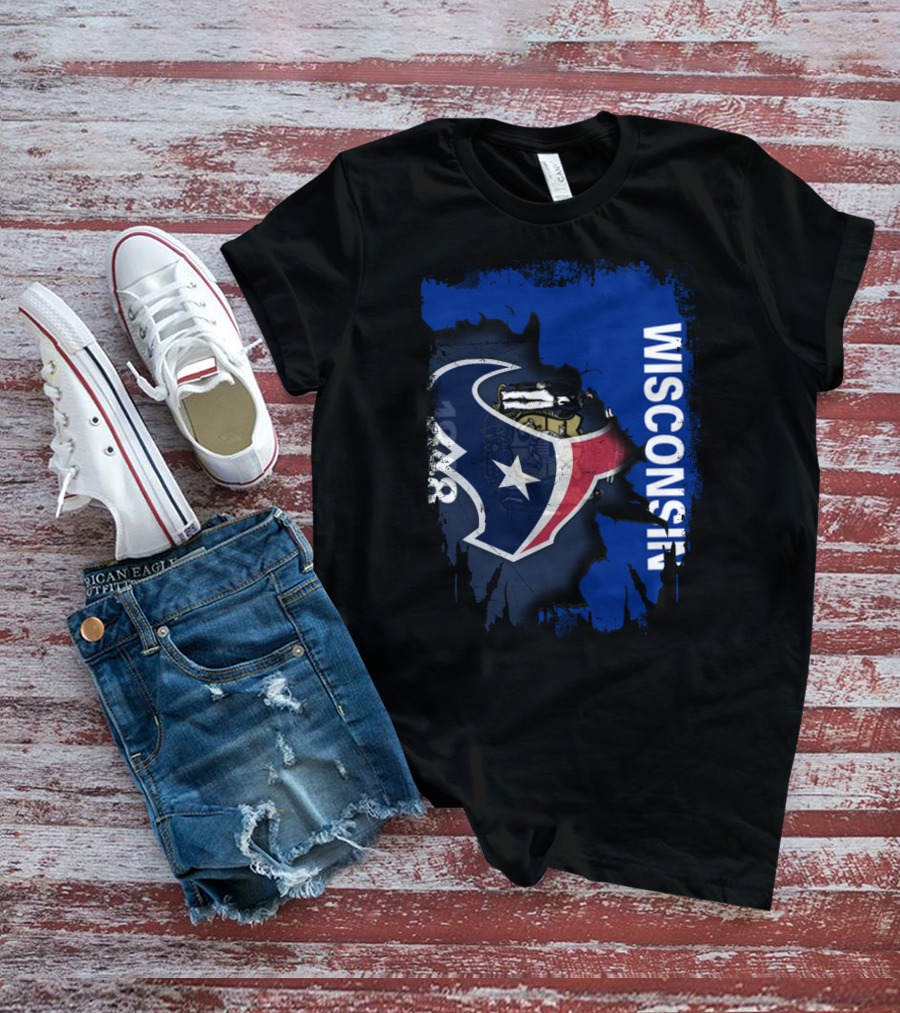 Wisconsin Texan Unity With Star Emblem T-Shirt