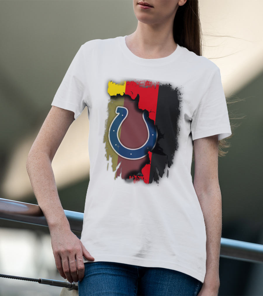 Germany Colors With Colts Horseshoe T-Shirt