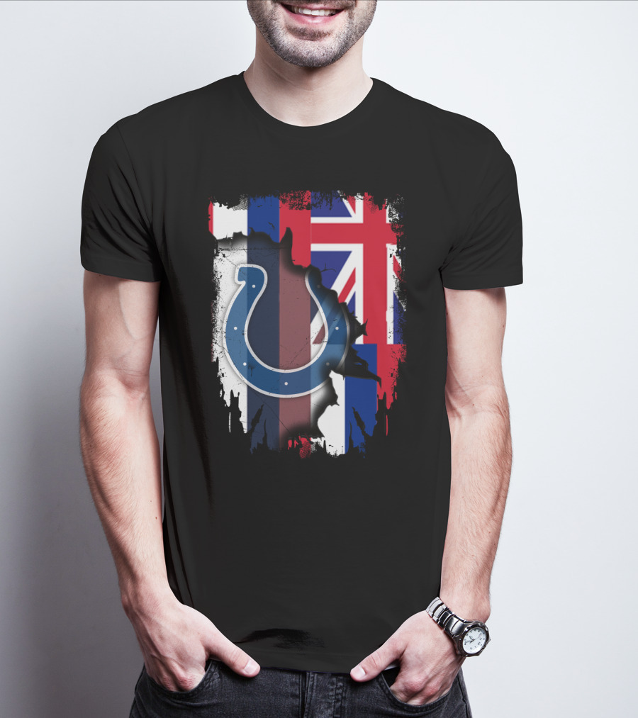 Together Hawaii Colts Horseshoe Union Jack Flag Overlap T-Shirt