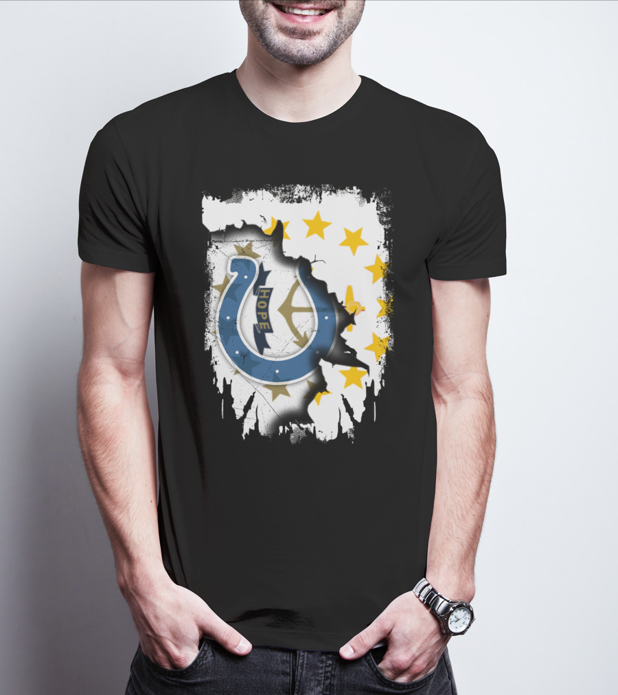 Rhode Island Together With Colts Hope Flag T-Shirt