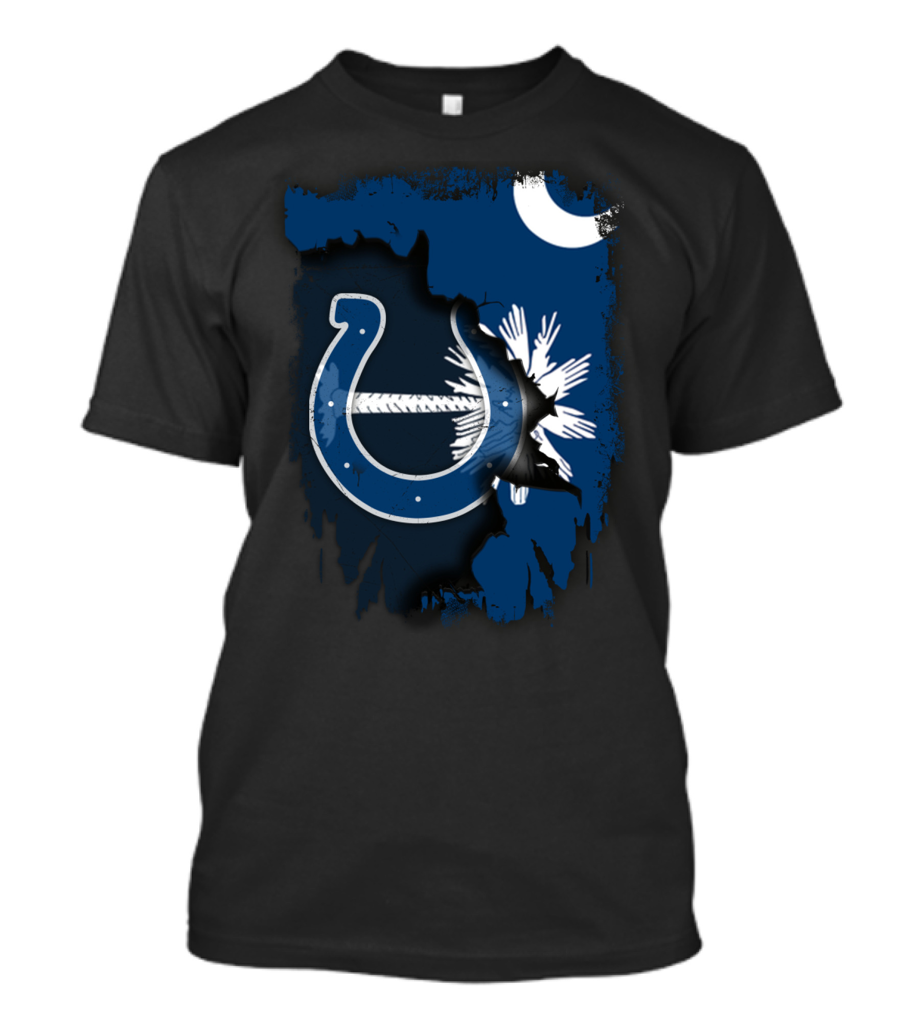 Together South Carolina Colts Palmetto Crescent Flag T-Shirt