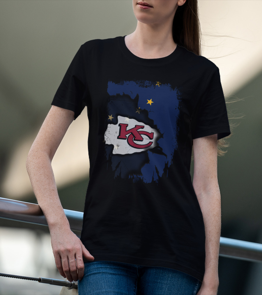 Together Alaska KC Chiefs Stars And Flag T-Shirt