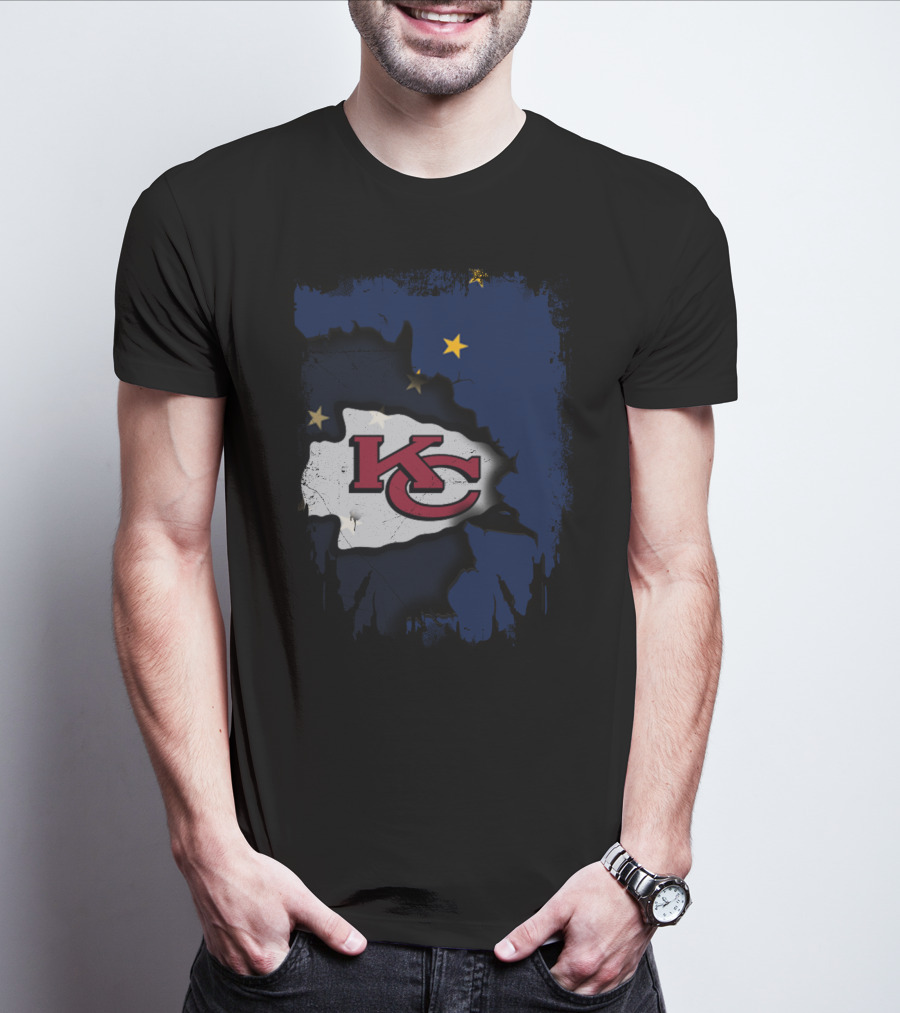 Together Alaska KC Chiefs Stars And Flag T-Shirt