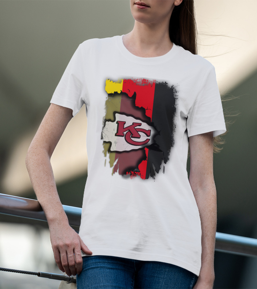 Germany Unity Kansas City Chiefs Flag Mashup T-Shirt