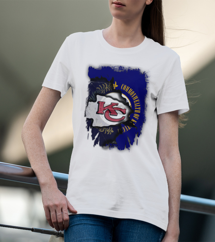 Kansas City Chiefs And Commonwealth Of Kentucky United T-Shirt