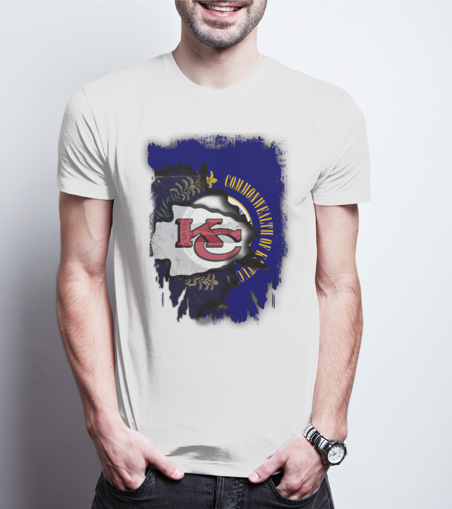 Kansas City Chiefs And Commonwealth Of Kentucky United T-Shirt