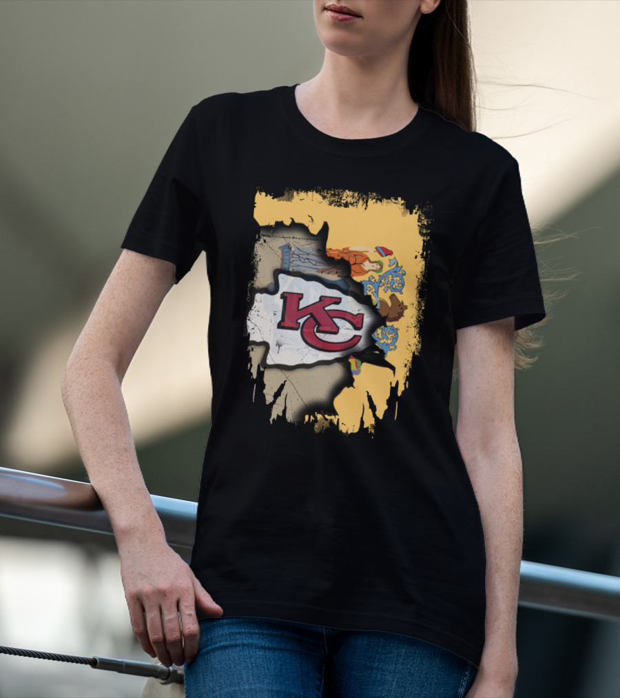New Jersey And Kansas City Chiefs Together T-Shirt