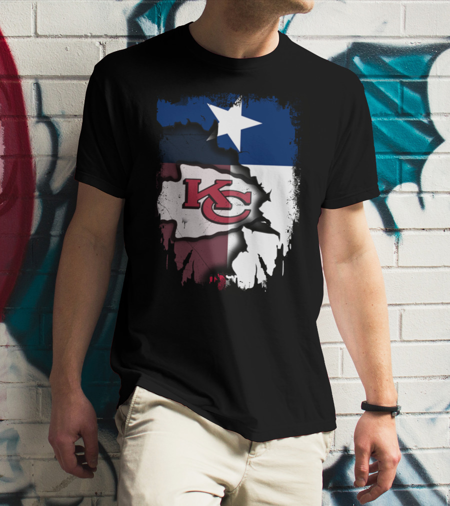 Texas Chiefs Star Flag Chiefs T-Shirt