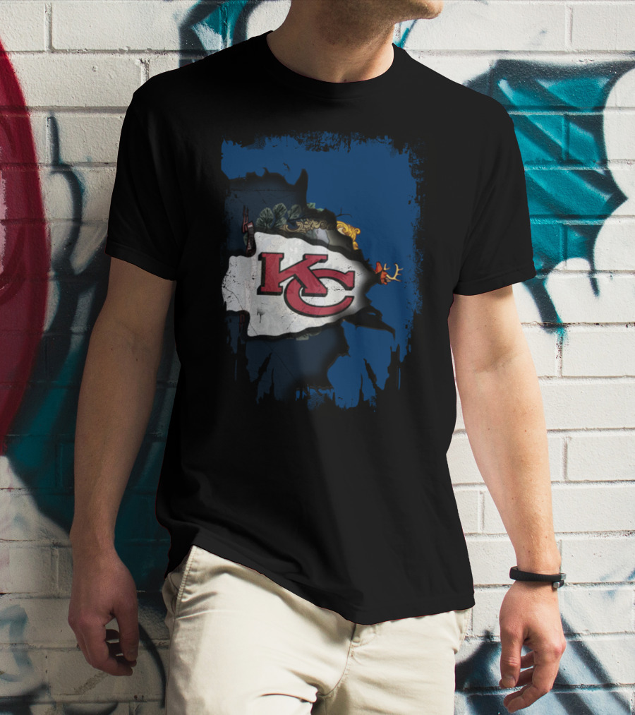 Together Vermont KC Chiefs Football Fusion T-Shirt