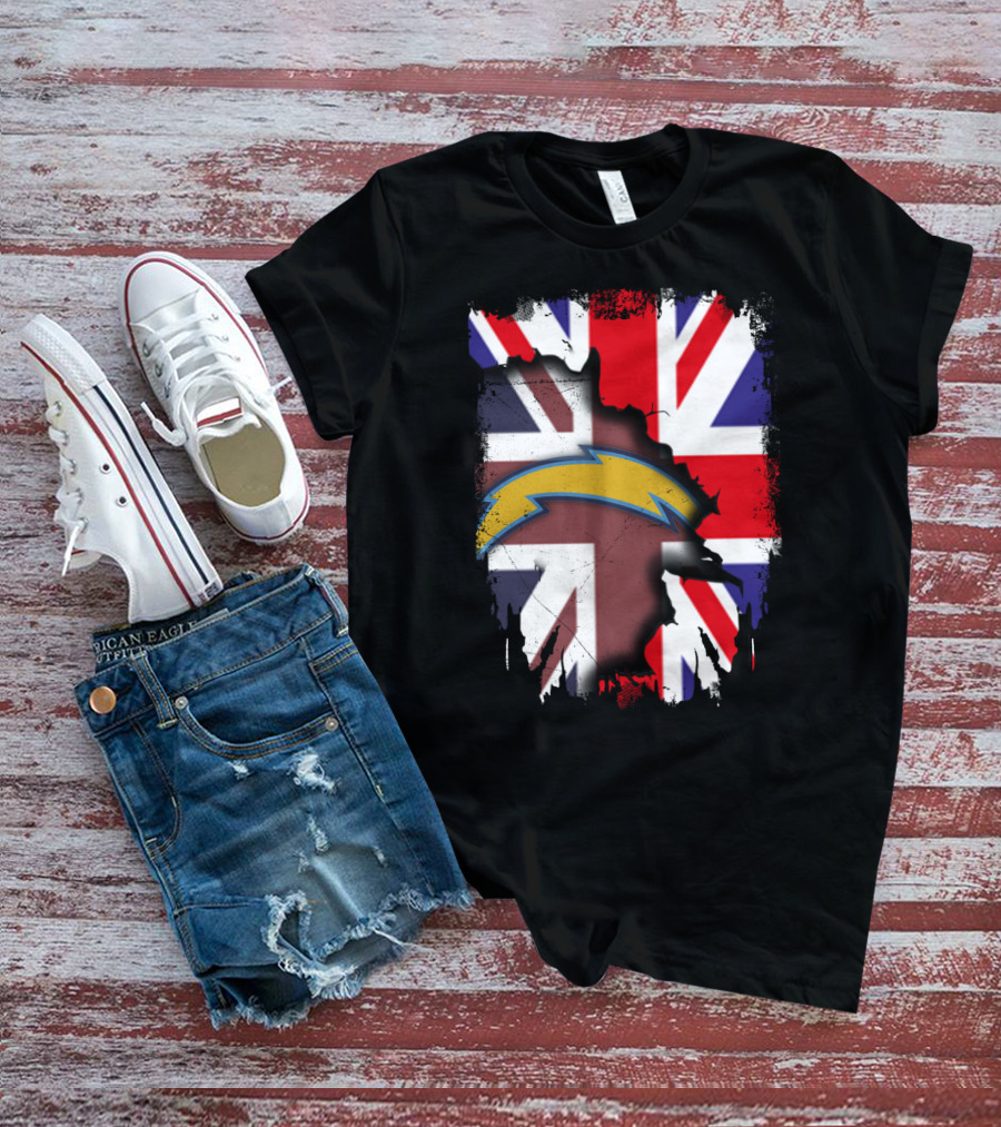 Together United Kingdom Flag With Chargers T-Shirt