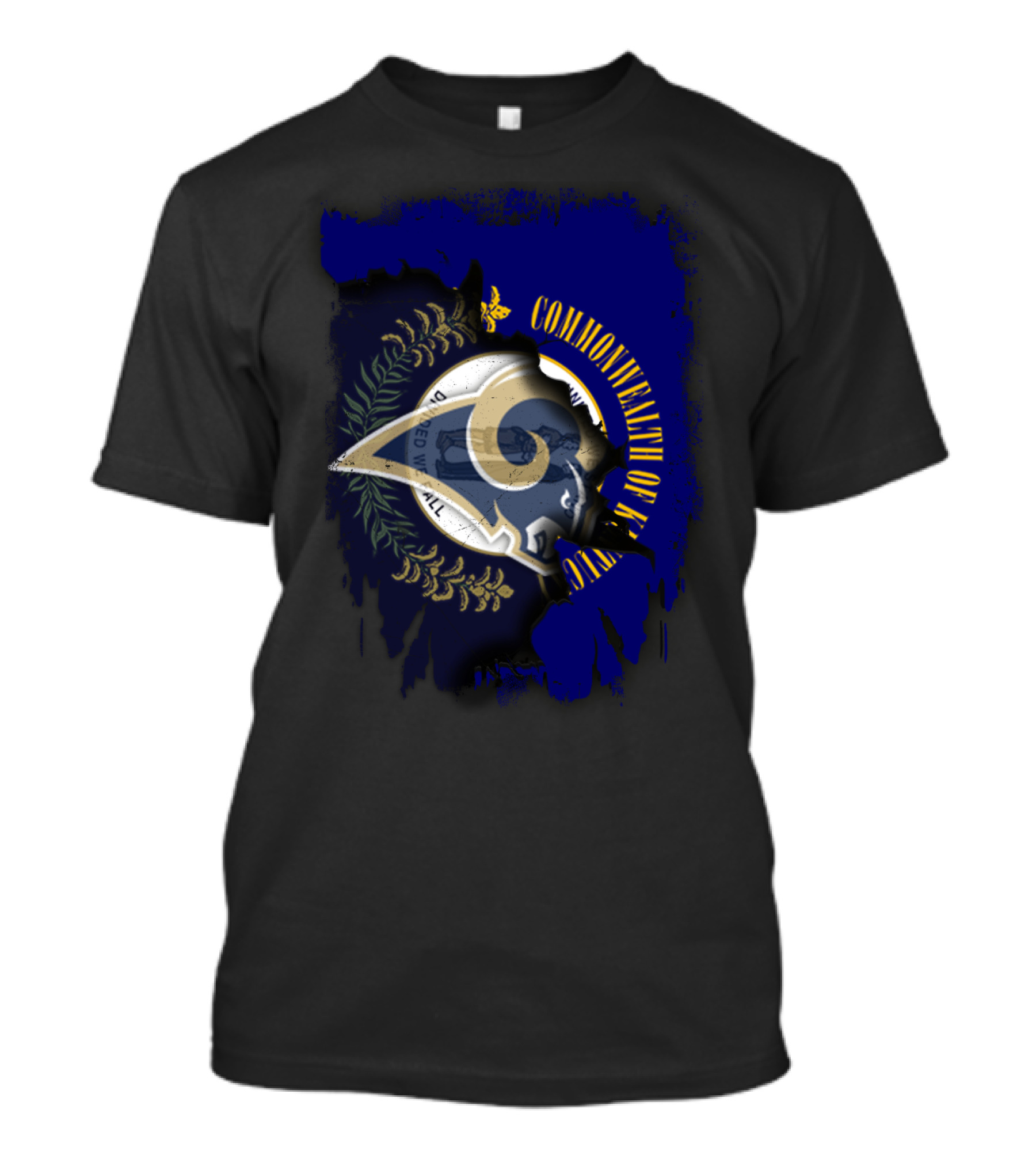 Commonwealth Of Kentucky Rams United Emblem T-Shirt