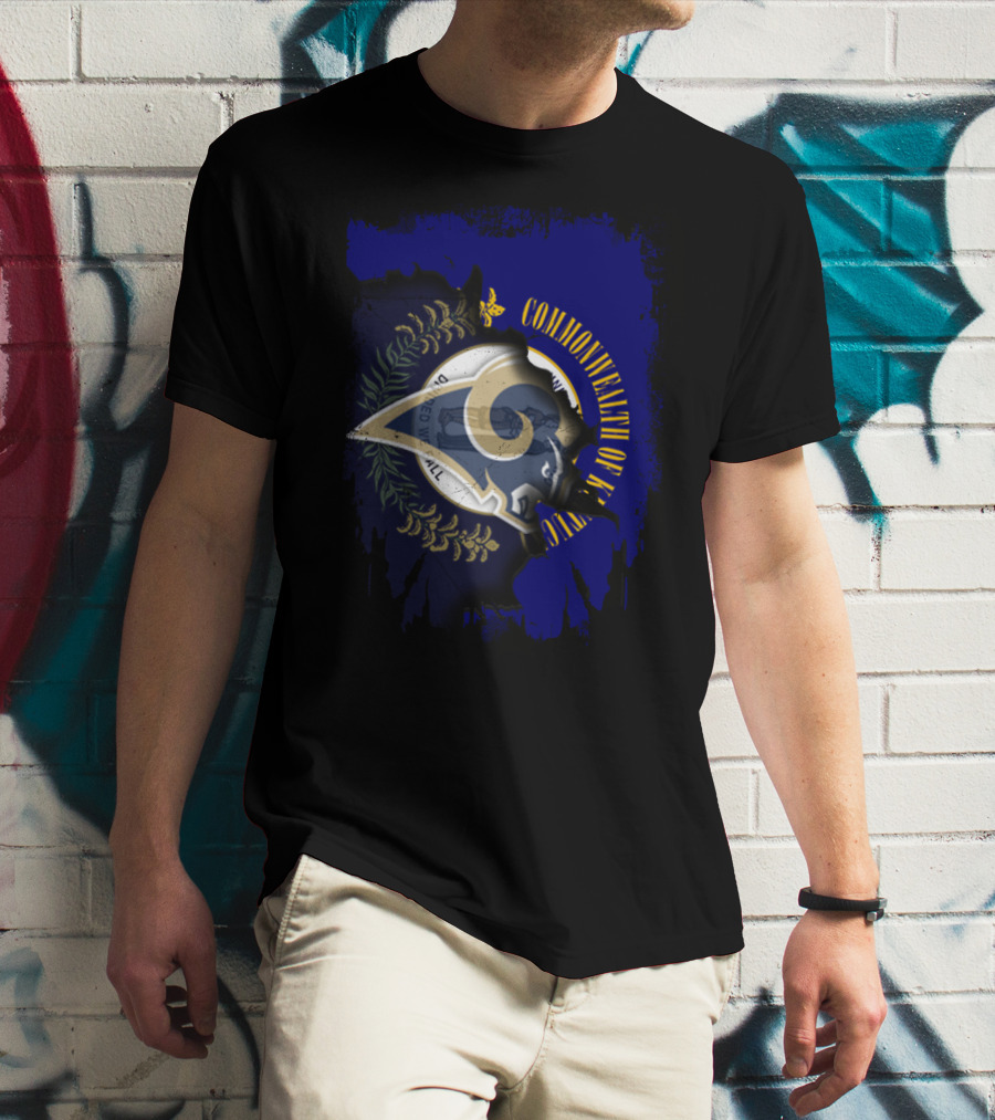 Commonwealth Of Kentucky Rams United Emblem T-Shirt