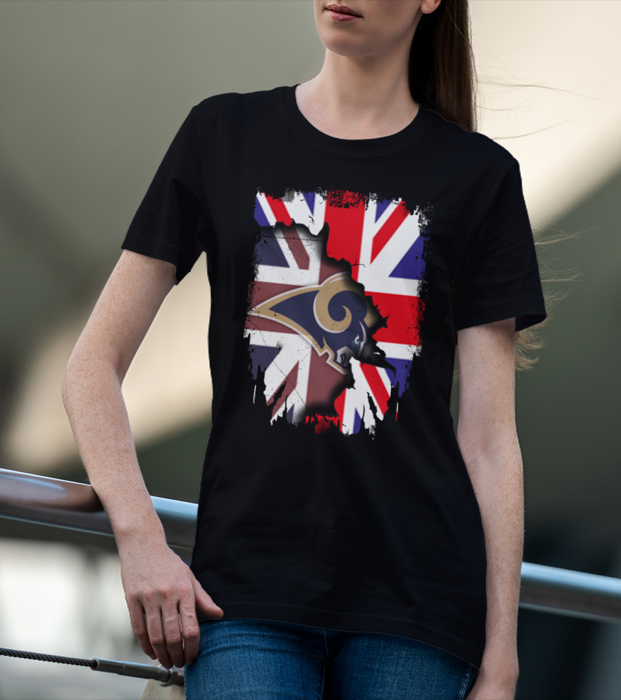 Together United Kingdom Los Angeles Rams Union Flag Fusion T-Shirt