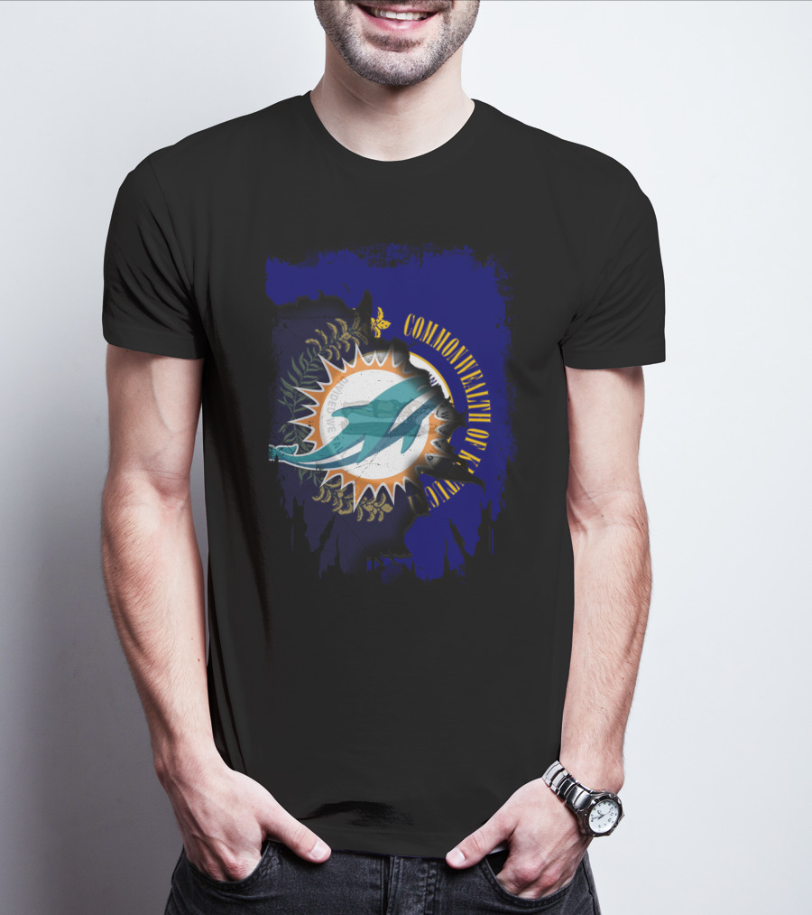 Commonwealth Of Kentucky Dolphins Mandate We All Fly T-Shirt