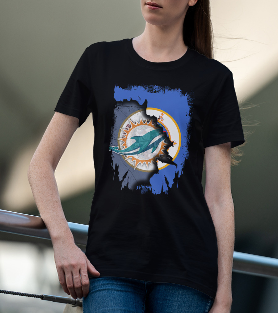 Minnesota Dolphins Torn Flag T-Shirt