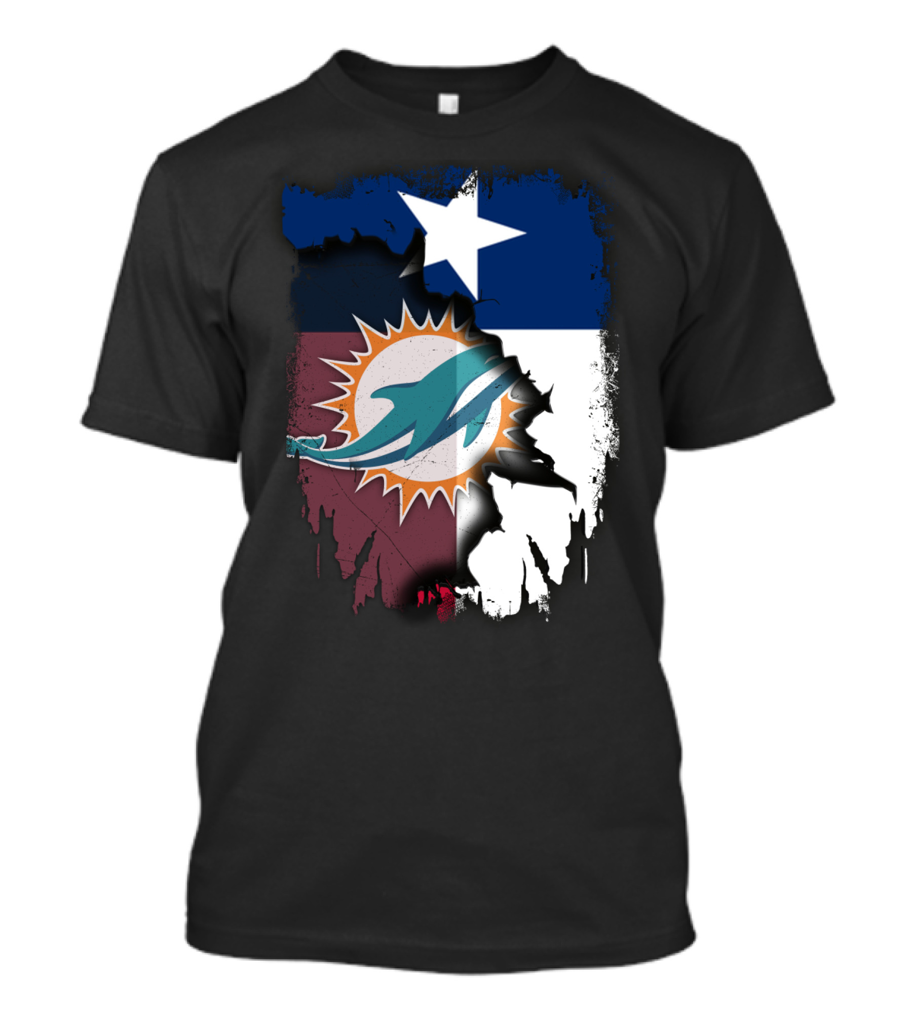 Texas Miami Dolphins Fusion T-Shirt