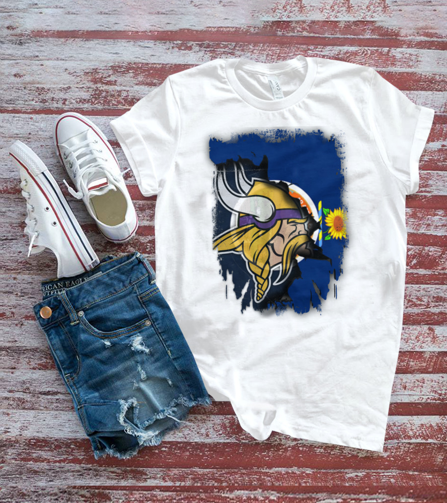 Kansas Sunflower Viking T-Shirt