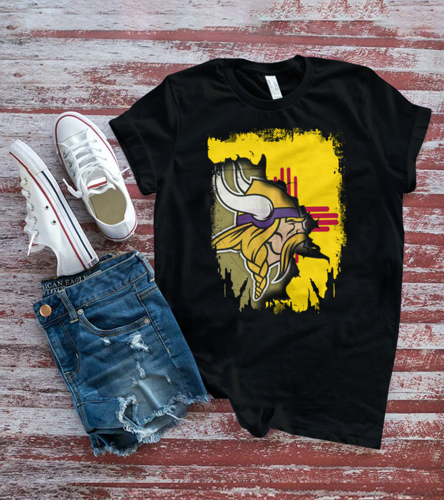 New Mexico With Vikings And Zia T-Shirt