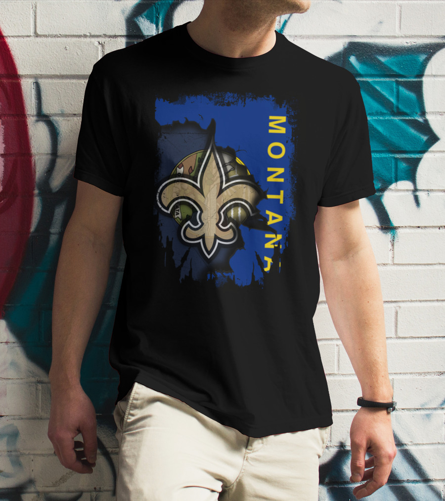 Montana Fleur-de-Lis Football Unity T-Shirt