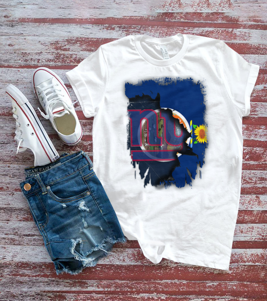 Kansas Sunflower And Giants Collaboration T-Shirt