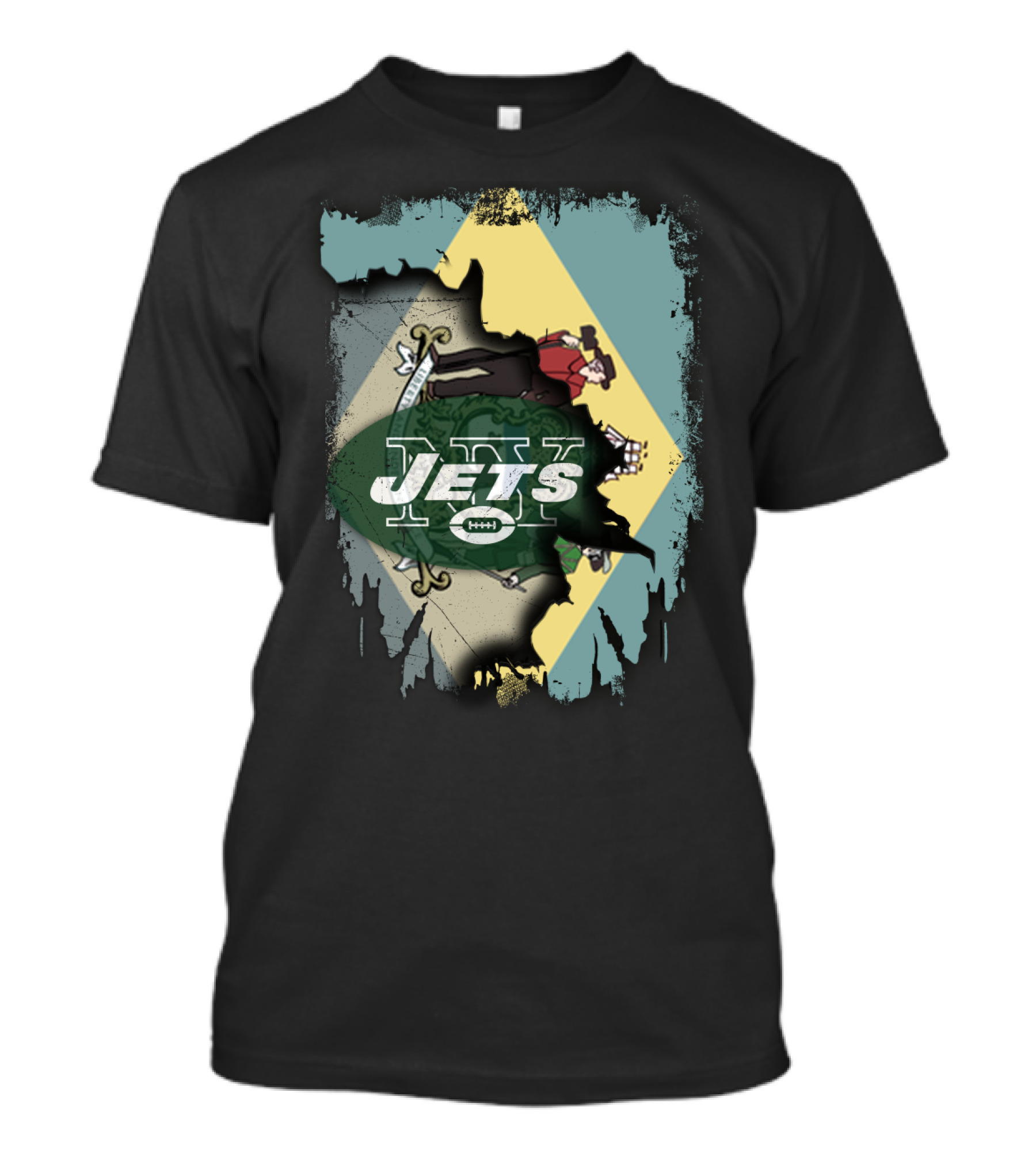 Delaware Jets Football Fusion T-Shirt