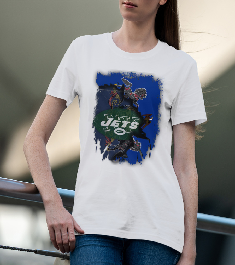 Jets Together Pennsylvania Crest Lions T-Shirt