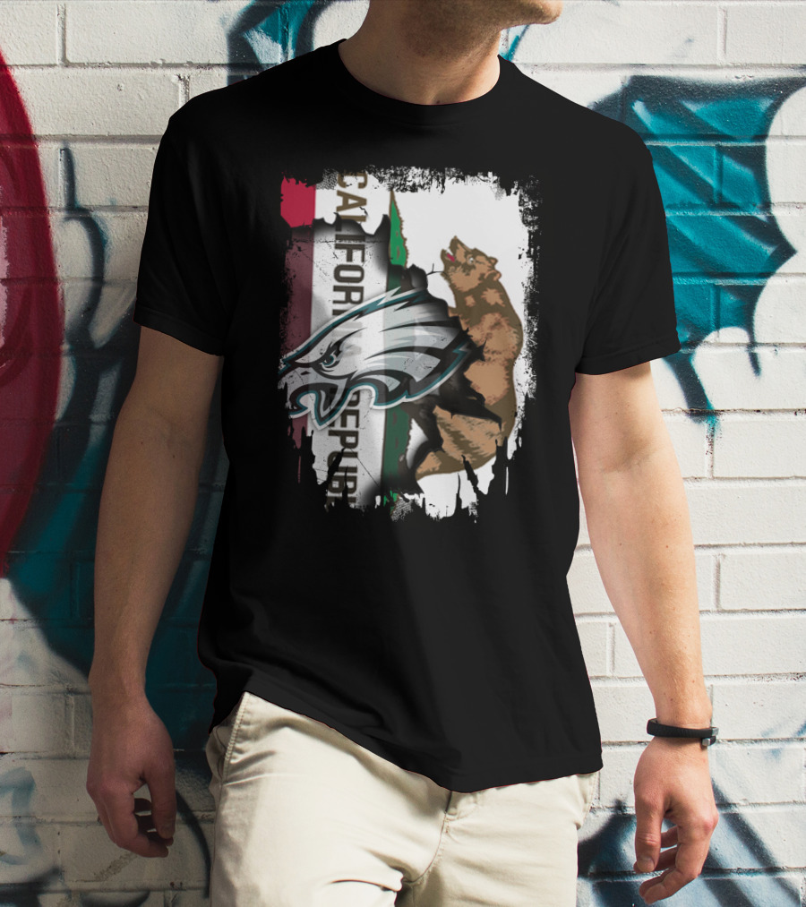 California Republic With Eagles T-Shirt