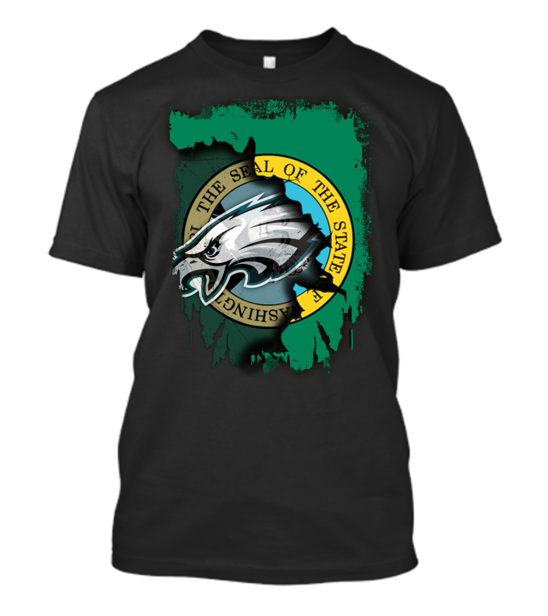 Washington State Seal With Eagles Emblem T-Shirt