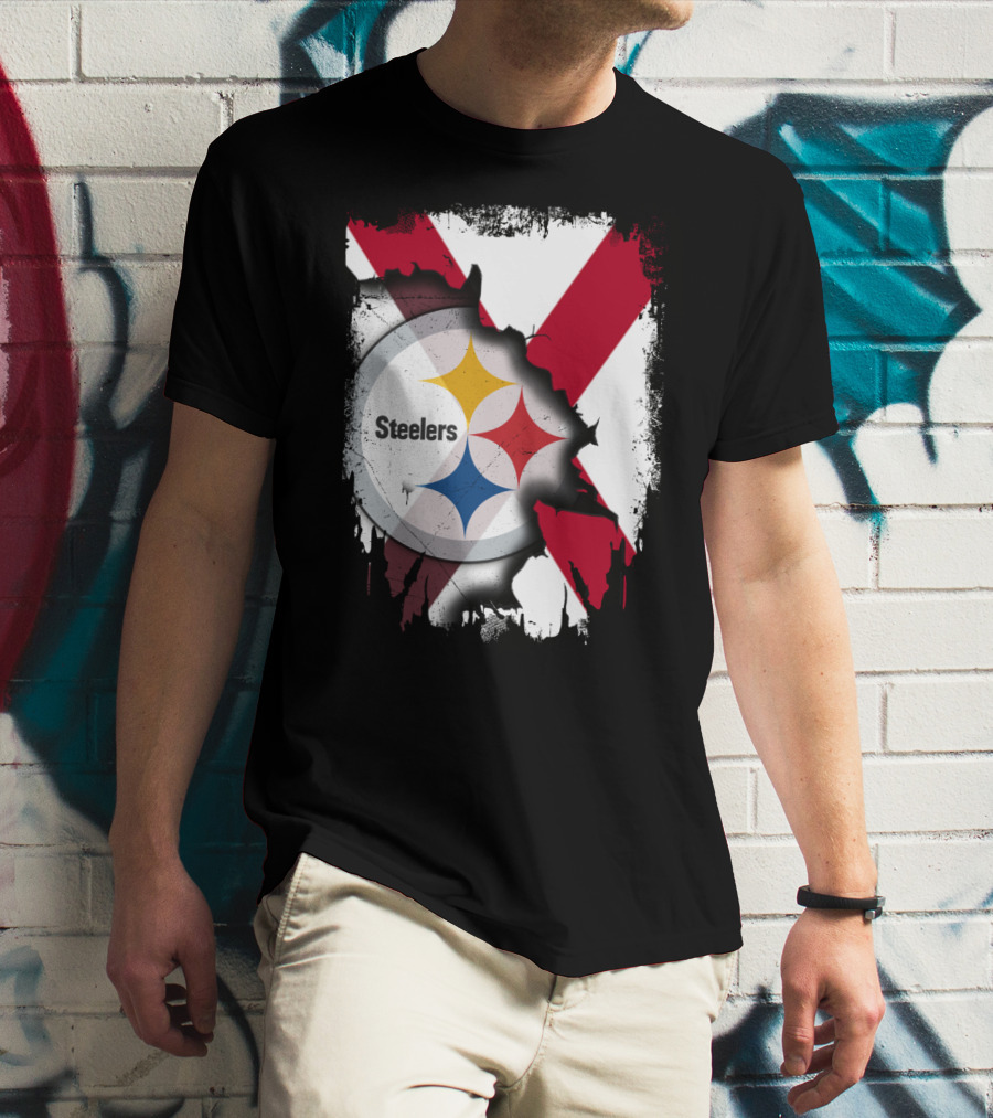 Together Alabama Steelers Logo Cross T-Shirt