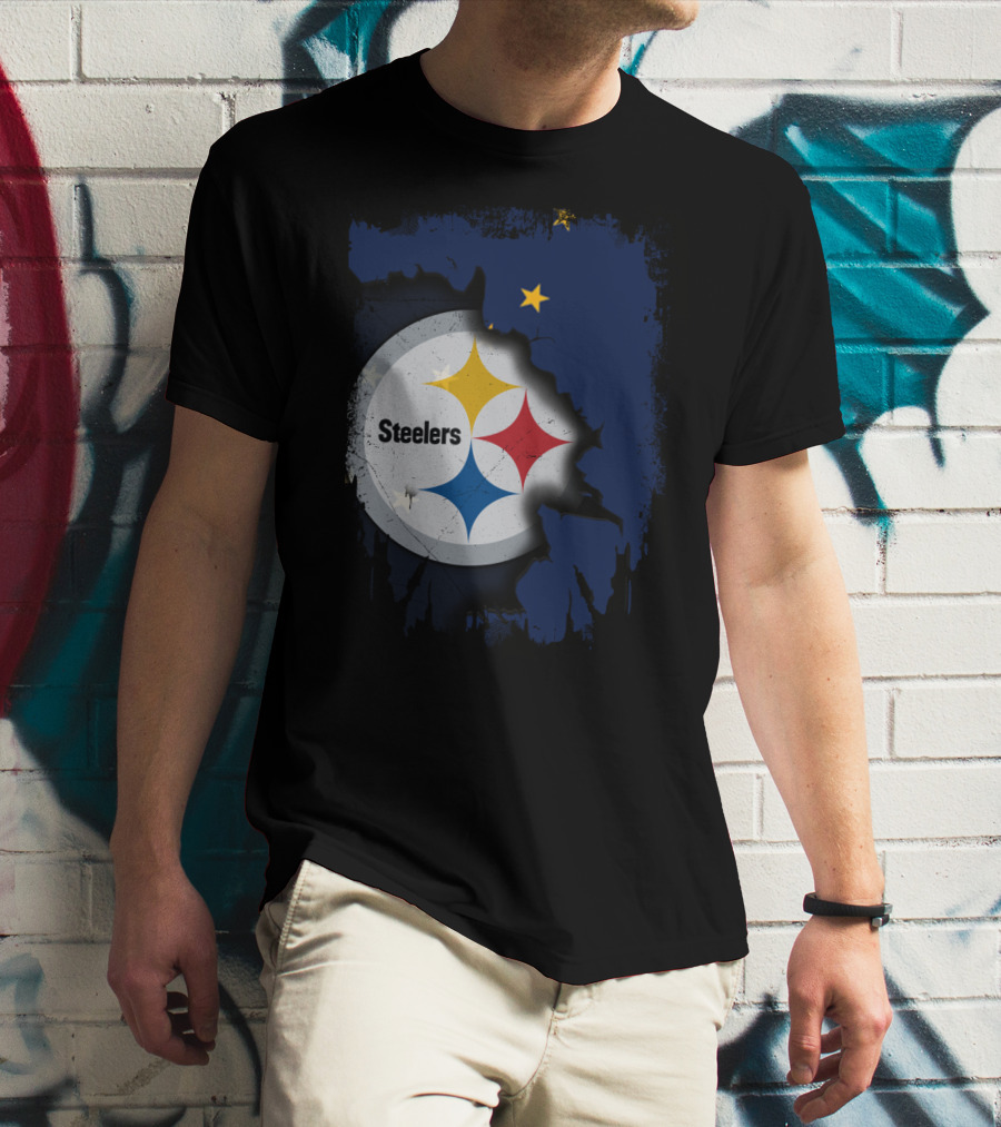 Together Alaska Steelers Logo And State T-Shirt
