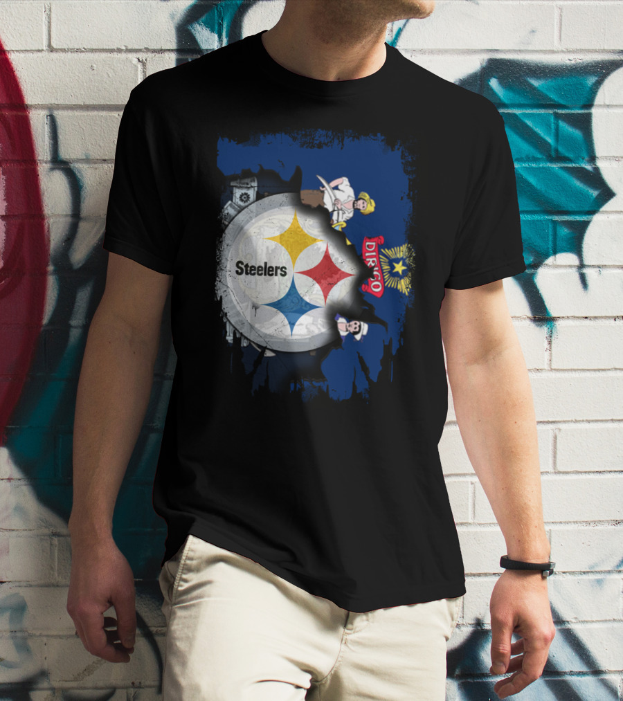 Steelers Maine Dirigo Logo Fusion T-Shirt