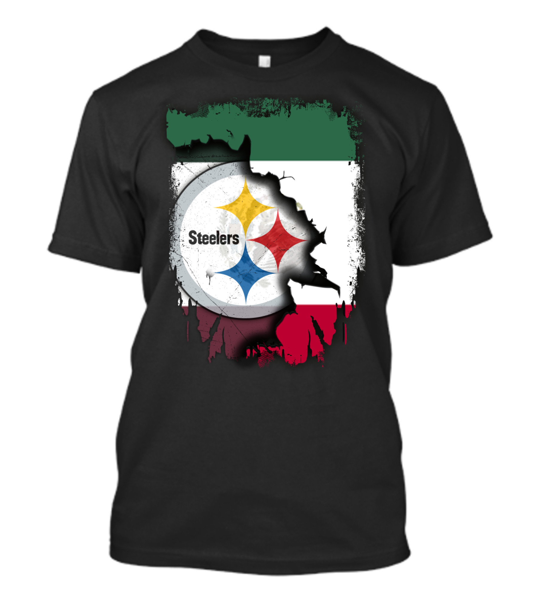 Steelers Mexico Flag Collaboration T-Shirt