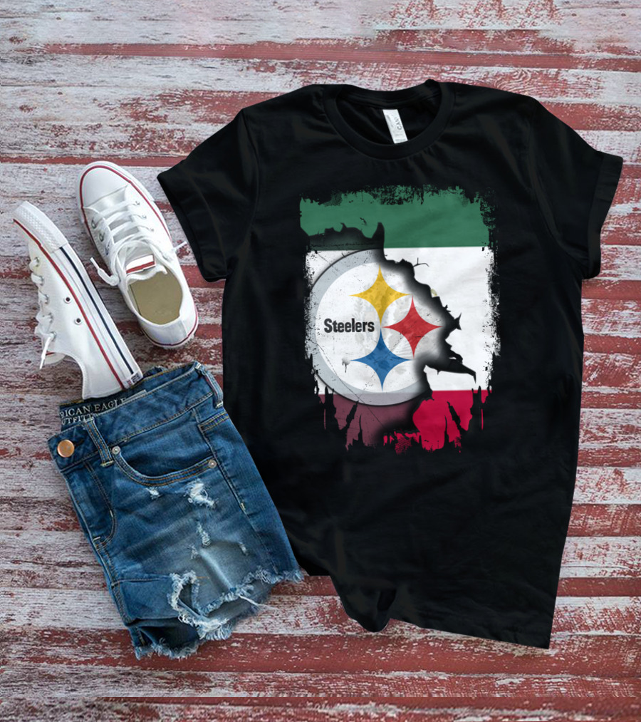 Steelers Mexico Flag Collaboration T-Shirt