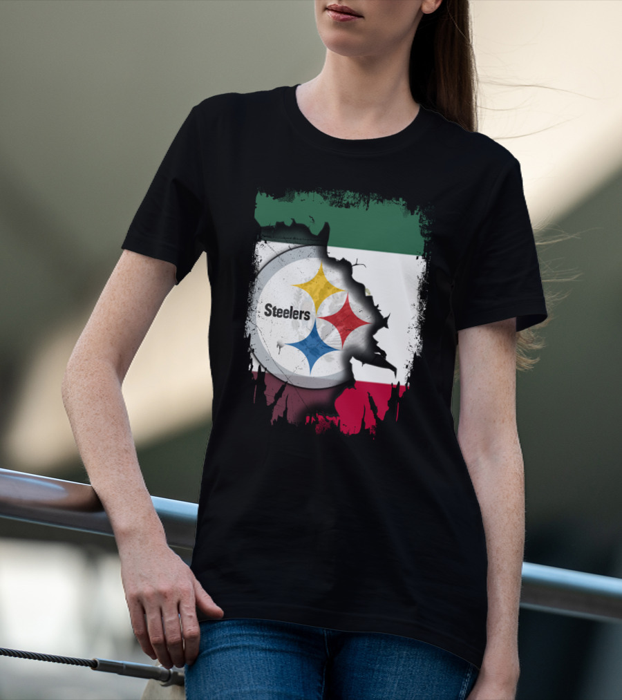 Steelers Mexico Flag Collaboration T-Shirt