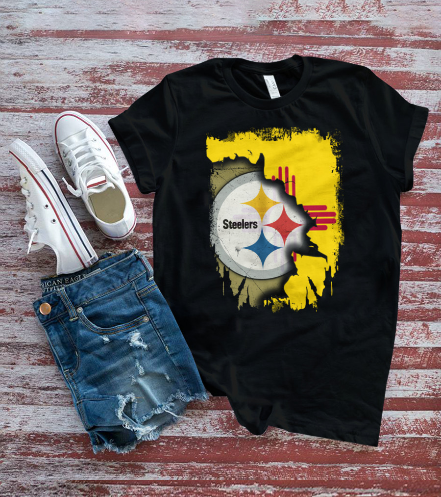 Steelers New Mexico Zia Symbol Fusion T-Shirt