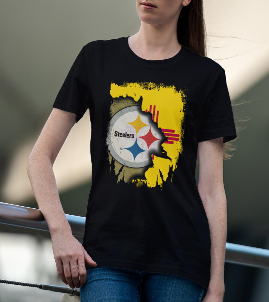 Steelers New Mexico Zia Symbol Fusion T-Shirt
