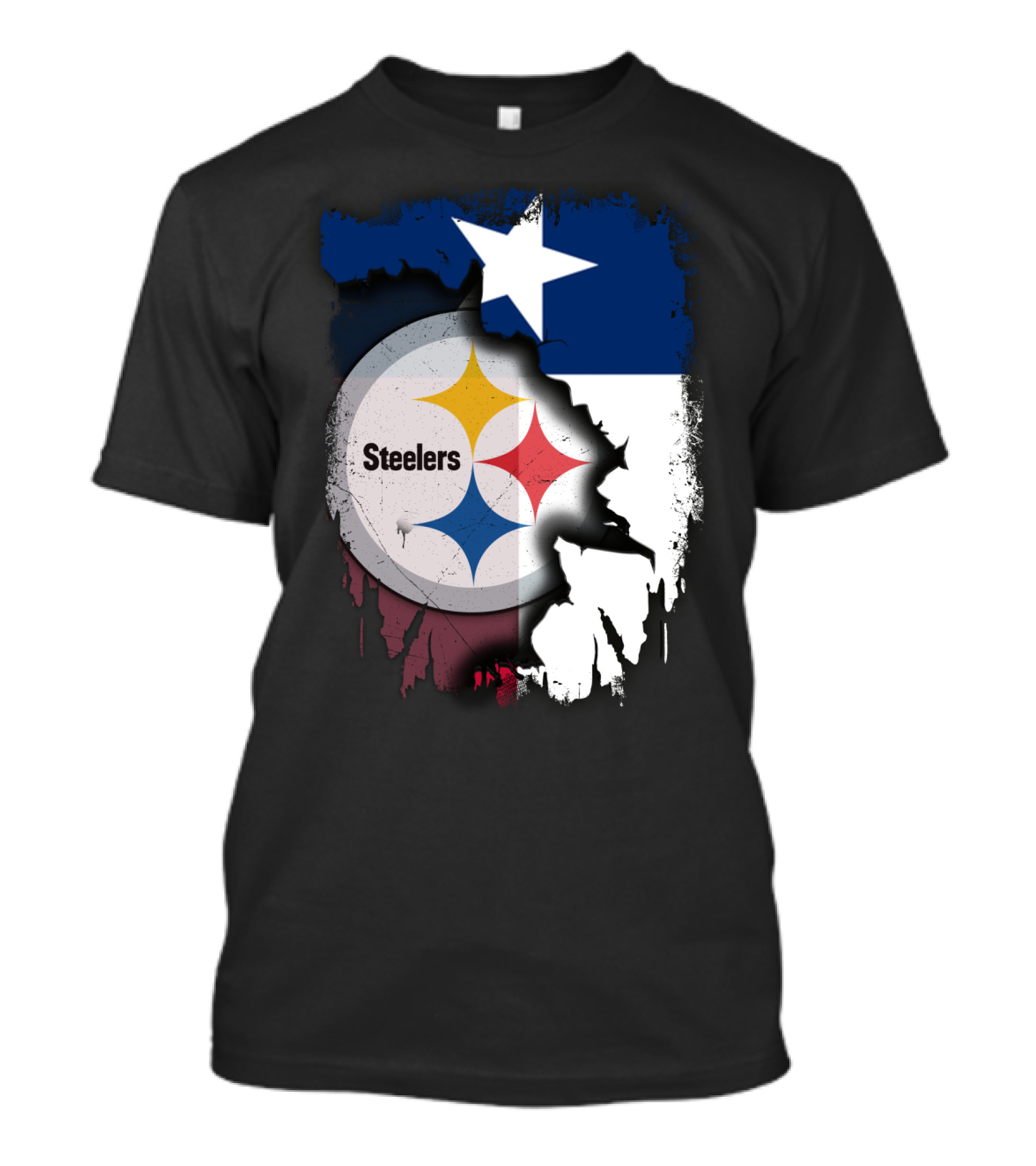 Steelers Texas Flag Fusion T-Shirt