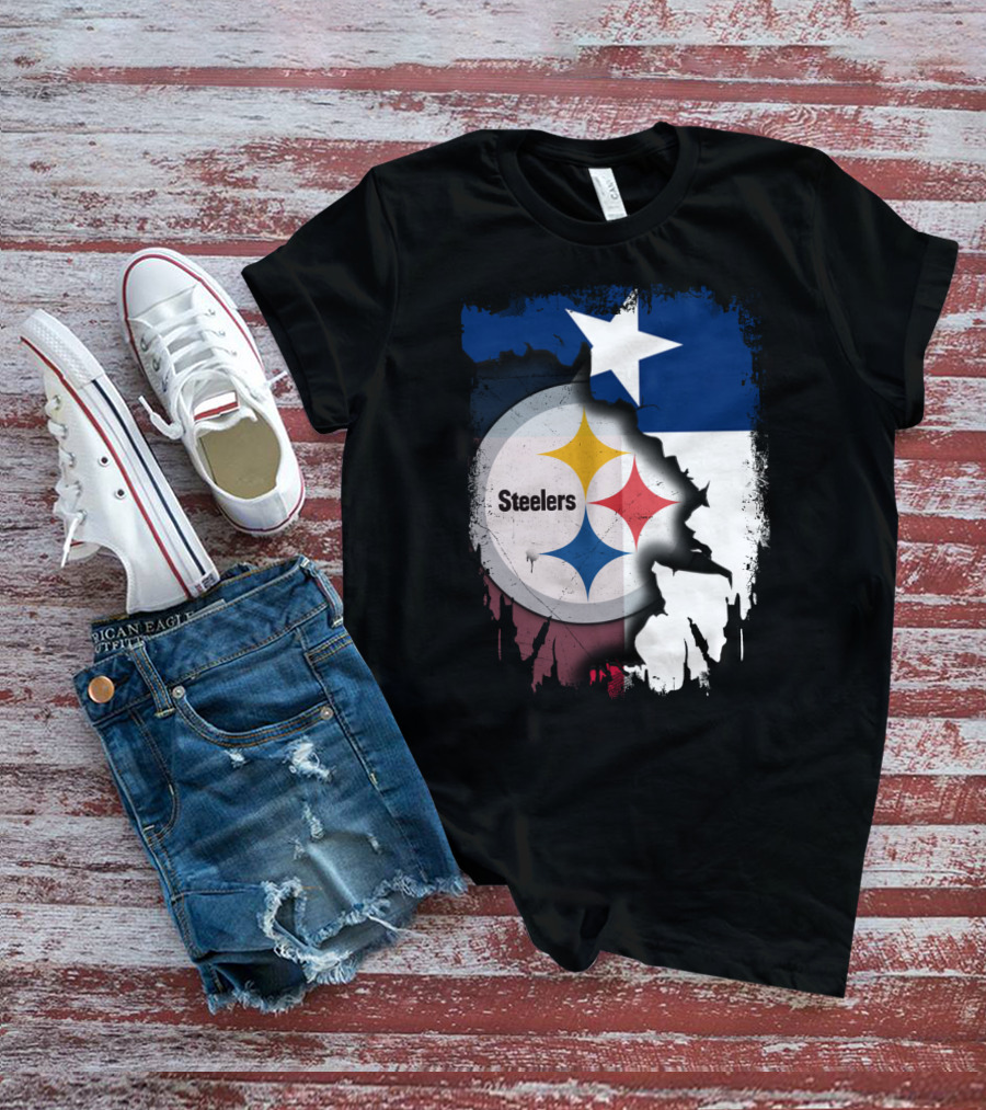 Steelers Texas Flag Fusion T-Shirt